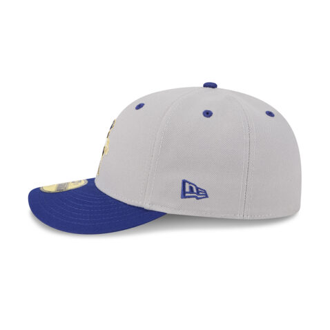 New Era 59Fifty Los Angeles Dodgers Player Collection Shohei Ohtani Fitted Hat Gray Dark Royal Blue - Image 6