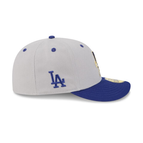 New Era 59Fifty Los Angeles Dodgers Player Collection Shohei Ohtani Fitted Hat Gray Dark Royal Blue - Image 4