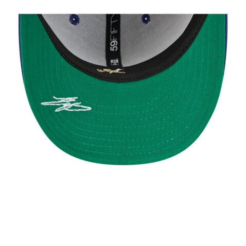 New Era 59Fifty Los Angeles Dodgers Player Collection Shohei Ohtani Fitted Hat Gray Dark Royal Blue - Image 7