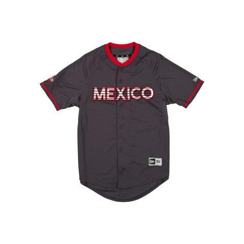 New Era Mexico City Diablos Rojos De Mexico Alternate 2 2025 Official On Field Jersey Graphite