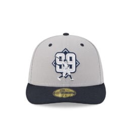 New Era 59Fifty New York Yankees Player Collection Aaron Judge Fitted Hat Gray Dark Navy
