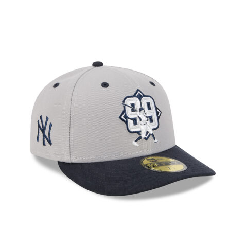 New Era 59Fifty New York Yankees Player Collection Aaron Judge Fitted Hat Gray Dark Navy - Image 3