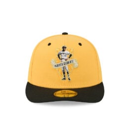 New Era 59Fifty Pittsburgh Pirates Player Collection Roberto Clemente Fitted Hat Yellow Gold Black