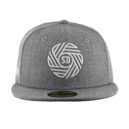 New Era 59Fifty San Diego Football Club Flow Logo Fitted Hat Heather Gray White