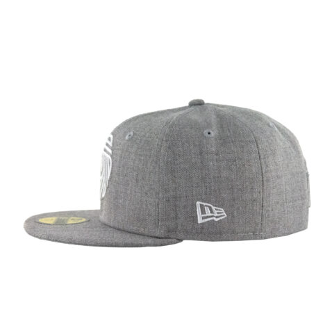 New Era 59Fifty San Diego Football Club Flow Logo Fitted Hat Heather Gray White - Image 5