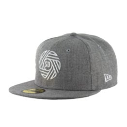 New Era 59Fifty San Diego Football Club Flow Logo Fitted Hat Heather Gray White