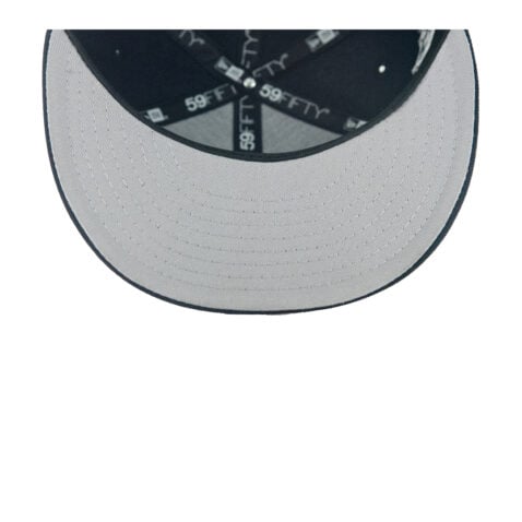 New Era 59Fifty San Diego Padres Flow 2 Fitted Hat Chrome White Dark Navy - Image 7
