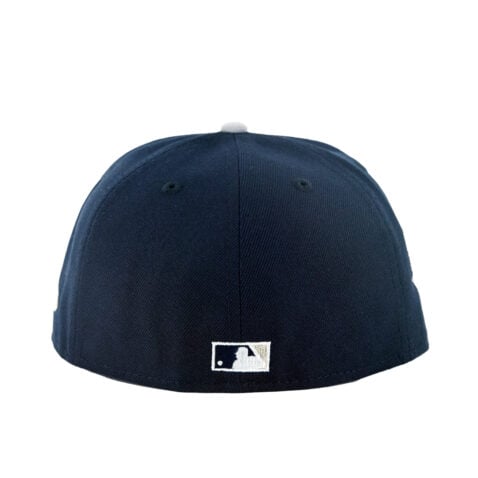 New Era 59Fifty San Diego Padres Flow 2 Fitted Hat Chrome White Dark Navy - Image 5
