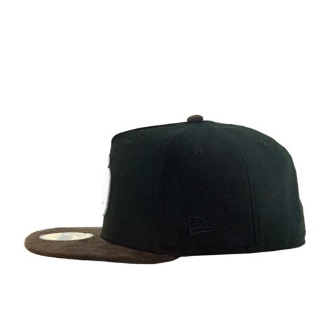 New Era 59Fifty San Diego Padres Suede Brim Two Tone Fitted Black White Brown - Image 6