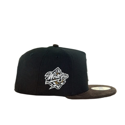 New Era 59Fifty San Diego Padres Suede Brim Two Tone Fitted Black White Brown - Image 4