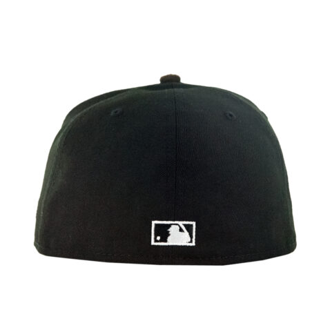 New Era 59Fifty San Diego Padres Suede Brim Two Tone Fitted Black White Brown - Image 5