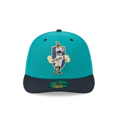 New Era 59Fifty Seattle Mariners Player Collection Ken Griffey Jr Fitted Hat Teal Dark Navy