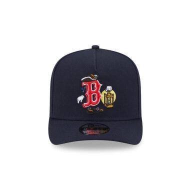 New Era 9Fifty Boston Red Sox Cartoon A-Frame Snapback Hat Dark Navy Red