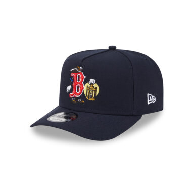 New Era 9Fifty Boston Red Sox Cartoon A-Frame Snapback Hat Dark Navy Red