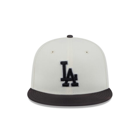 New Era 9Fifty Los Angeles Dodgers Color Develop Snapback Hat Chrome White Black - Image 2