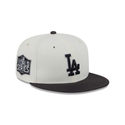 New Era 9Fifty Los Angeles Dodgers Color Develop Snapback Hat Chrome White Black - Image 3