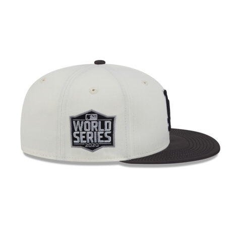 New Era 9Fifty Los Angeles Dodgers Color Develop Snapback Hat Chrome White Black - Image 4