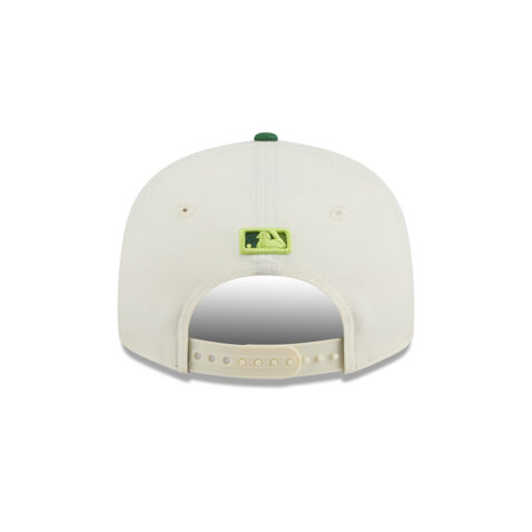 New Era 9Fifty Los Angeles Dodgers Color Develop Snapback Hat Chrome White Dark Green - Image 5