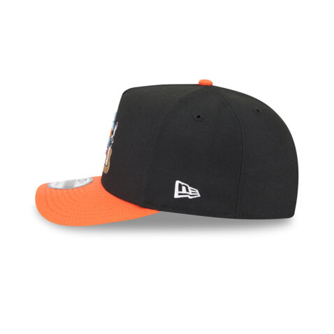 New Era 9Fifty San Francisco Giants Cartoon A-Frame Snapback Hat Black Orange - Image 6