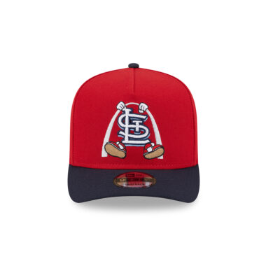 New Era 9Fifty St Louis Cardinals Cartoon A-Frame Snapback Hat Dark Navy Red