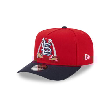 New Era 9Fifty St Louis Cardinals Cartoon A-Frame Snapback Hat Dark Navy Red