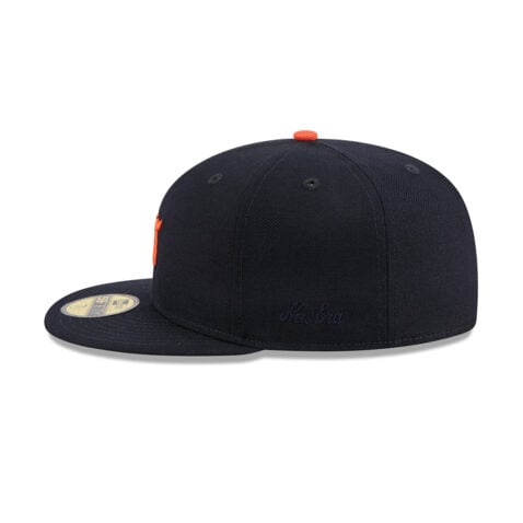 New Era x Fear of God 59Fifty Detroit Tigers Fitted Hat Dark Navy Orange - Image 2