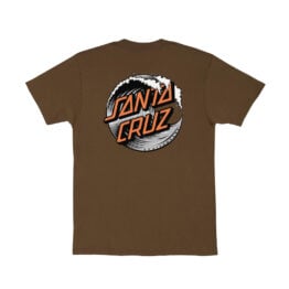 Santa Cruz Wave Dot Short Sleeve Heavyweight T-Shirt  Dark Chocolate