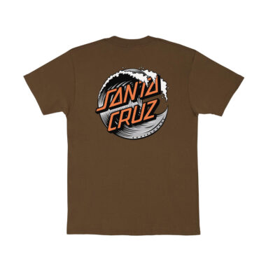 Santa Cruz Wave Dot Short Sleeve Heavyweight T-Shirt Dark Chocolate Santa Cruz Wave Dot Short Sleeve Heavyweight T-Shirt Dark Chocolate