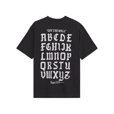 Vans Style 001 Short Sleeve T-Shirt Black Vans Style 001 Short Sleeve T-Shirt Black