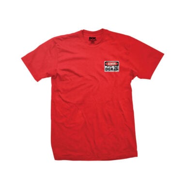 DGK On Guard Short Sleeve T-Shirt Red DGK On Guard Short Sleeve T-Shirt Red