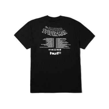 HUF x Spiderman Three Hundred Short Sleeve T-Shirt Black HUF x Spiderman Three Hundred Short Sleeve T-Shirt Black