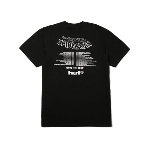 HUF x Spiderman Three Hundred Short Sleeve T-Shirt Black - Image 2