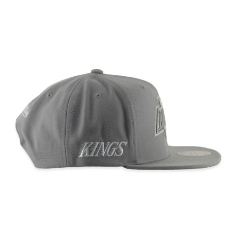 Mitchell & Ness Los Angeles Kings Evergreen Snapback Hat Grey White - Image 6
