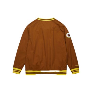 Mitchell & Ness San Diego Padres Vintage Logo Nylon Pullover Jacket Brown Mitchell & Ness San Diego Padres Vintage Logo Nylon Pullover Jacket Brown