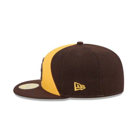 New Era 59Fifty San Diego Padres Hall Of Fame Fitted Hat Brown Gold - Image 6