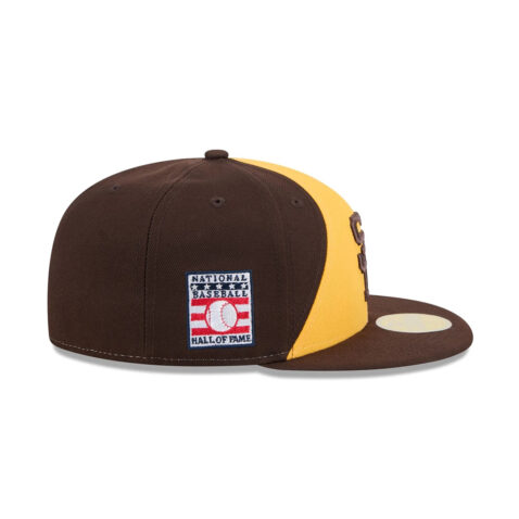 New Era 59Fifty San Diego Padres Hall Of Fame Fitted Hat Brown Gold - Image 4