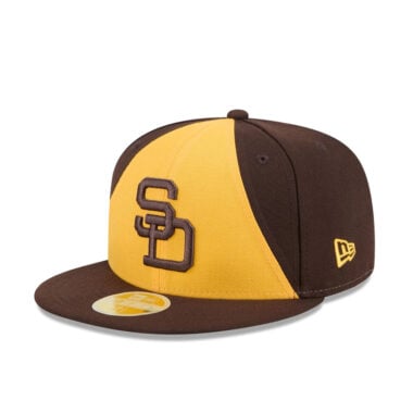 New Era 59Fifty San Diego Padres Hall Of Fame Fitted Hat Brown Gold