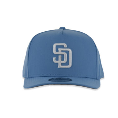 New Era 9Fifty San Diego Padres A-Frame Snapback Hat Sky Blue White