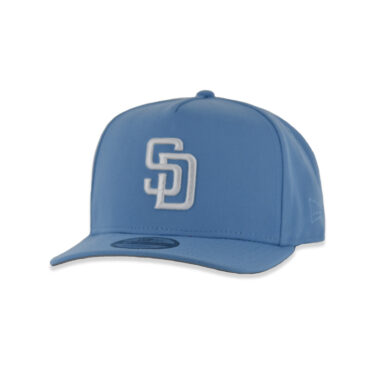 New Era 9Fifty San Diego Padres A-Frame Snapback Hat Sky Blue White