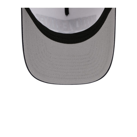 New Era 9Forty M-Crown Michigan Wolverines Arch Two Tone A-Frame Snapback Hat Chrome White Blue - Image 7