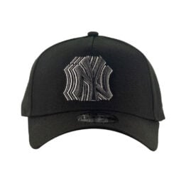New Era 9Forty New York Yankees 1949 World Series Frames A-Frame Snapback Hat Black Metallic Gray