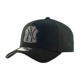 New Era 9Forty New York Yankees 1949 World Series Frames A-Frame Snapback Hat Black Metallic Gray