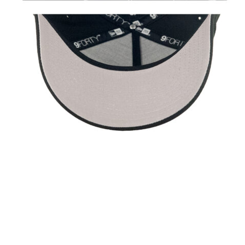 New Era 9Forty New York Yankees 1949 World Series Frames A-Frame Snapback Hat Black Metallic Gray - Image 7