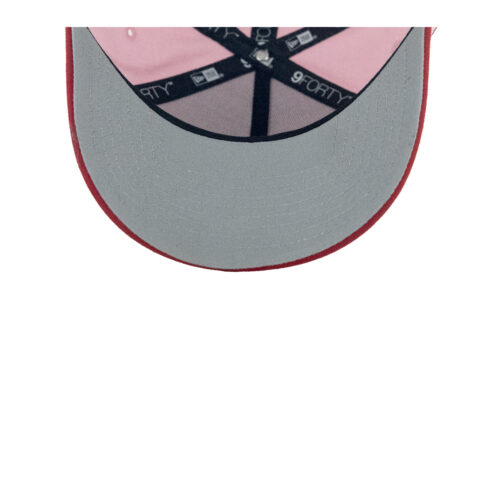 New Era 9Forty New York Yankees World Series Hearts Two Tone A-Frame Snapback Hat Pink Scarlet Red - Image 7