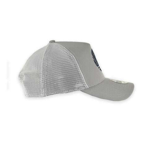 New Era 9Forty San Diego Football Club SDFC Flow Logo A-Frame Mesh Trucker Snapback Hat Gray White Blue - Image 6