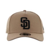 New-Era-9Forty-San-Diego-Padres-Adjustable-A-Frame-Snapback-Hat-Khaki-Black-Front.jpg