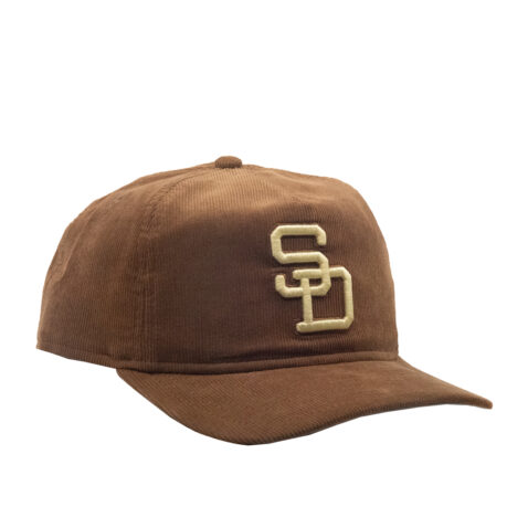 New Era 19Twenty San Diego Padres Nostalgic Snapback Hat Toasted Peanut - Image 3