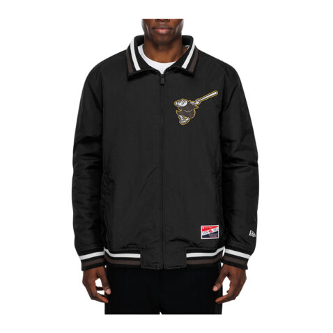 New Era San Diego Padres G3 Coaches Jacket Black Gold