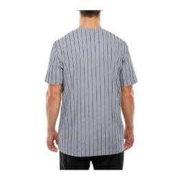 New Era San Diego Padres Pinstripe Jersey Short Sleeve T-Shirt Gray Brown