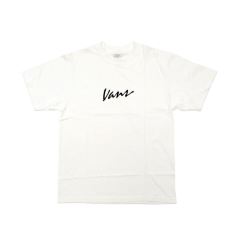 Vans Classic Script Short Sleeve T-Shirt Marshmallow Black